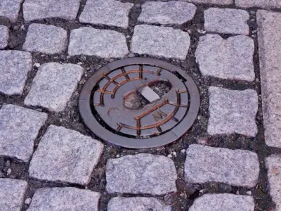 Hydrant street cover 01 high-poly 3D model