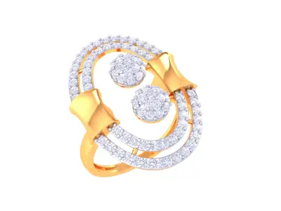Women Ring MTL 3dm STL OBJ FBX Details 3D print model 2