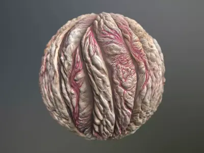 Material Skin Monster 59 Seamless PBR Texture Texture