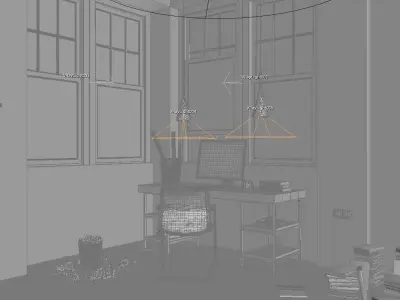 a simple study 3D model