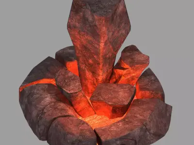 Not Zhoushan - Volcano - Magma Mouth 01 3D model