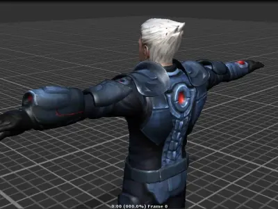 Dreyar 3d character model Low-poly 3D model