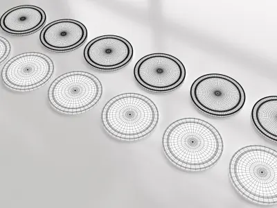 Old Coin - Artifact Low-poly 3D model