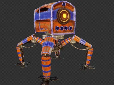 Spider robot 3D model