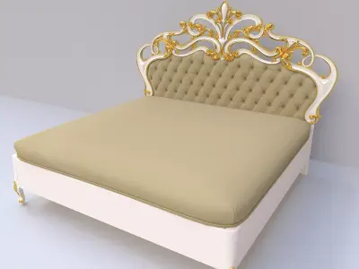 bed headboard and footboard 3D model
