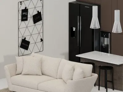 Room interior design 3D model purchase