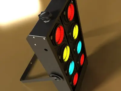 Moving Head LED Stage Light 03 3D model