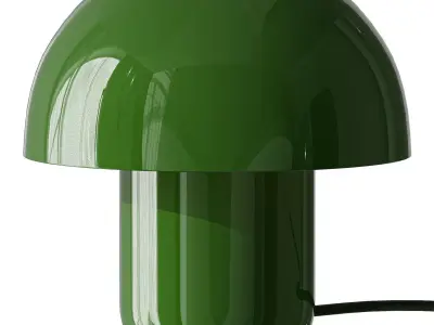 Morel Lamp in Deep Fir Green 3D model