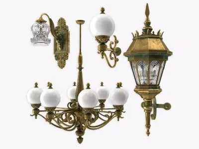 Street Lamp 3D model 10