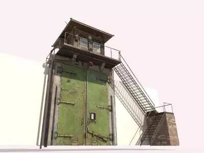 Old Prison Gate 3D model