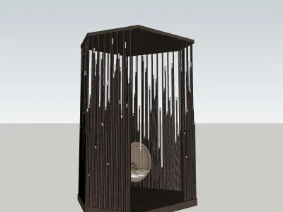 outdoor swing sketchup model 3D model