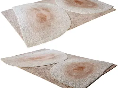 Pink Tint Azalea Rug Low-poly 3D model