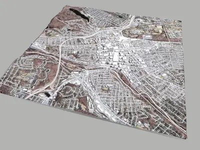 Cityscape White Plains New York United States 3D model