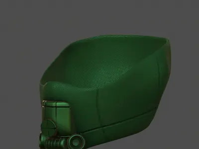 Gas mask helmet 3d model scifi Low-poly  Low-poly 3D model 191
