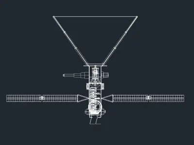 Satellite - Space Mirror 3D model