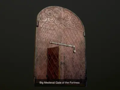 Five Medieval Doors 3D Model Pack