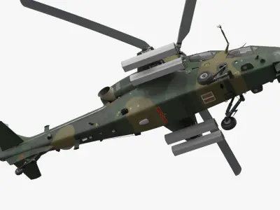 Changhe Z-10 Helicopter with Rockets Fire Snake 70A 