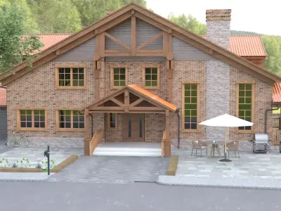 House castle 3D model purchase