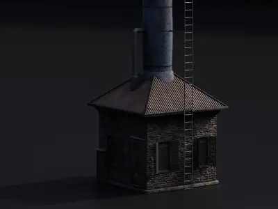 Water pump House 3D model