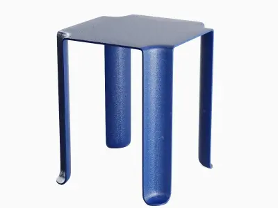 Stackable Plastic Chair A 01 3D model