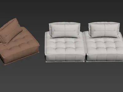 modern sofa chair  3D model