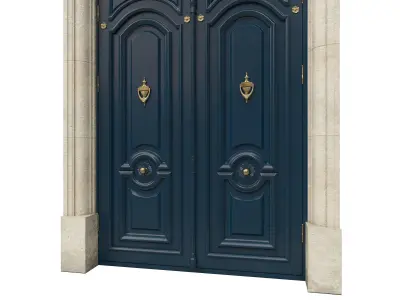 Entrance classic door 50 3D model