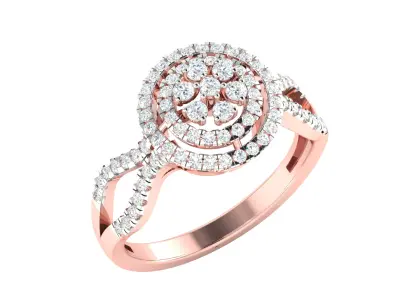 Women Ring  Render 3dm STL OBJ FBX Details 3D print model 349