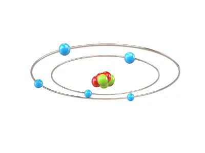 Boron Chemical Element v1 002 Low-poly 3D model