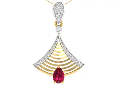 Women pendant earrings set 3dm stl render detail 3D print model 3D print model
