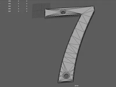 Number 7 3D print model