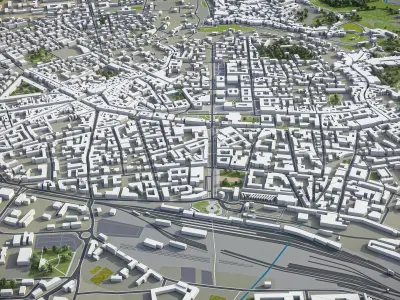 Bergamo Low-poly 3D model