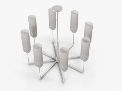 Thomas O Brien Ziyi Large Chandelier Low-poly 3D model