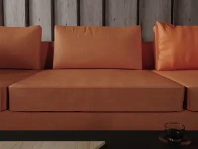 Sofa Set - Home Furniture 09 3D model