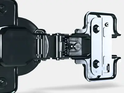 HJALPA Standard hinge Low-poly 3D model