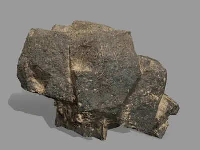 Rock Set Low-poly 3D model