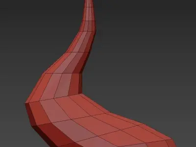 Een vallende 3D model