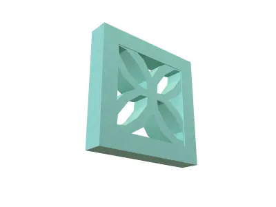 Breeze Block V2 004 Low-poly 3D model