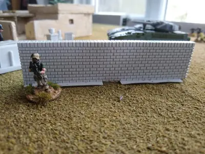 20mm Wargame walls Afghanistan and brick 3D print model
