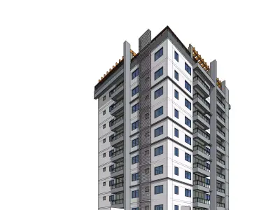 Apartment Building  3D model
