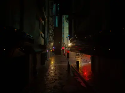 Retro Cyberpunk Atmosphere Street 3D model
