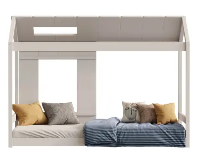 EUROCO Wood Twin Classic House 3D model