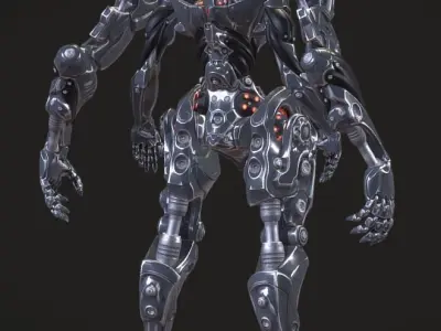Ultron fanart Low-poly 3D model