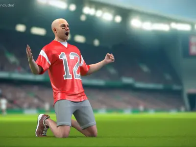  American Football Fan Rigged 