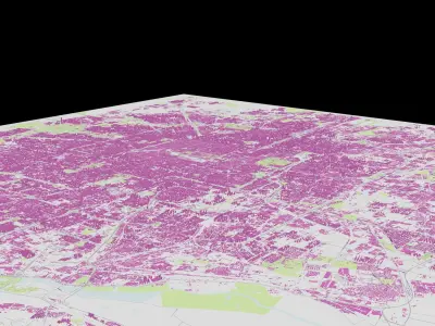 Beijing City urban planning maquett  building  Topography MODEL 3D model