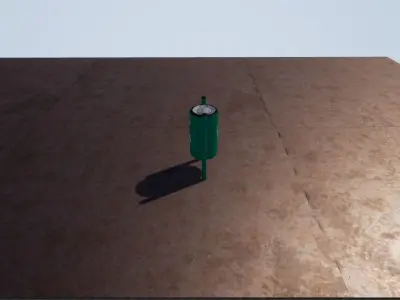 trash bin Free low-poly 3D model