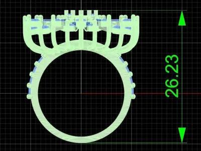 Jewelry ring 233 3D print model purchase
