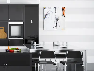 Kitchen modern 3D model