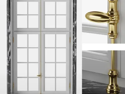 Window marble Low-poly 3D model
