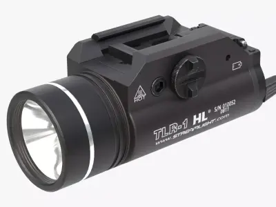 Handgun Streamlight TLR-1  Low-poly 3D model