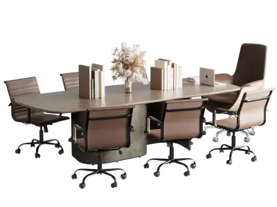 Meeting And Conference Table - Office Furniture 52 3D model